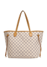 Neverfull MM, &pound;695, Handbags, White, Canvas, Front view